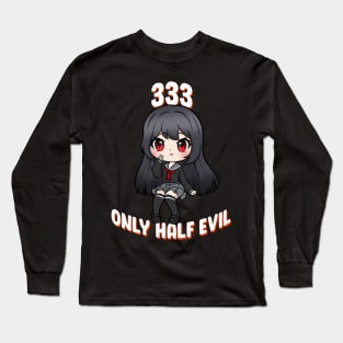 333 Only Half Evil I Pastel Goth Witch Long Sleeve T-Shirt